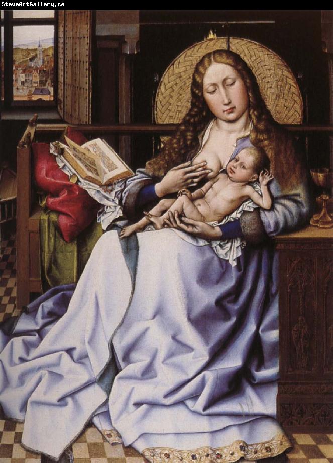 Robert Campin Maria with the child framfor hard